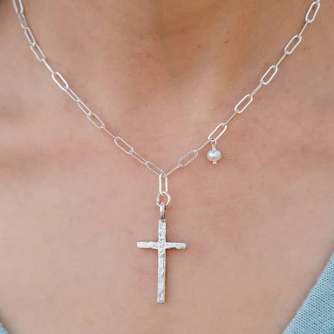 Cross Necklace in Sterling