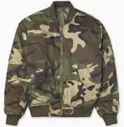 Military Surplus MA-1 US Flight Jacket Woodland Camo - L