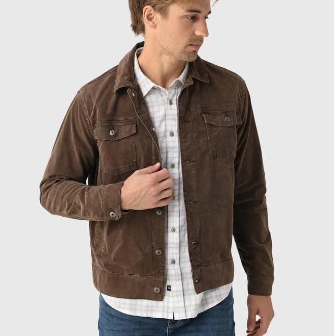 Johnnie-O Men's Rett Corduroy Trucker Jacket