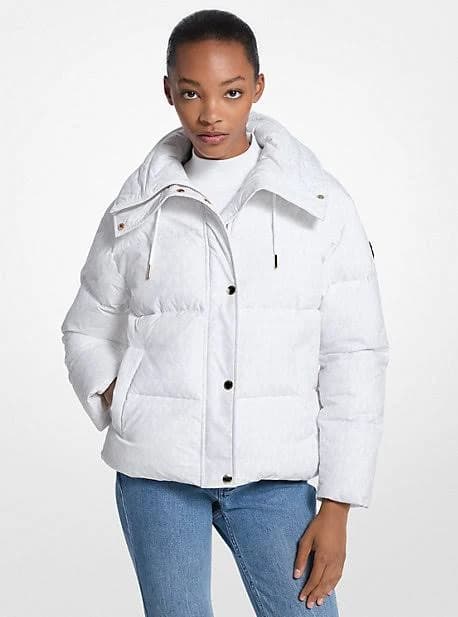 MICHAEL Michael Kors Signature Logo Quilted Puffer Jacket