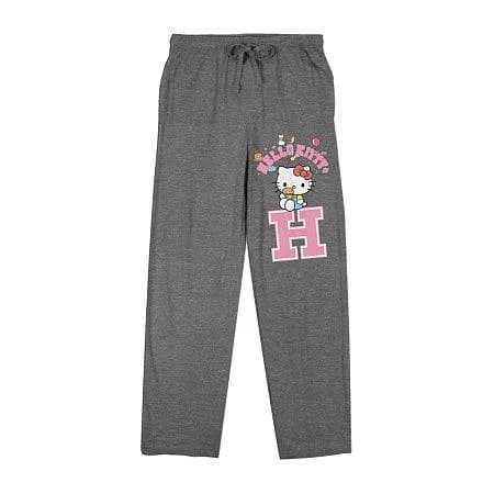 Women's Hello Kitty Plush 1 Pair Pajama Pants | Black | Women's Medium | Pajamas Pajama Pants