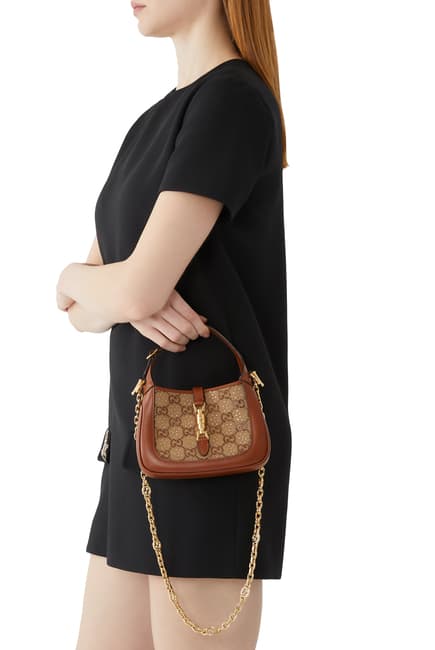 Buy Gucci Jackie 1962 Mini GG Shoulder Bag for Womens Online | Bloomingdale's UAE