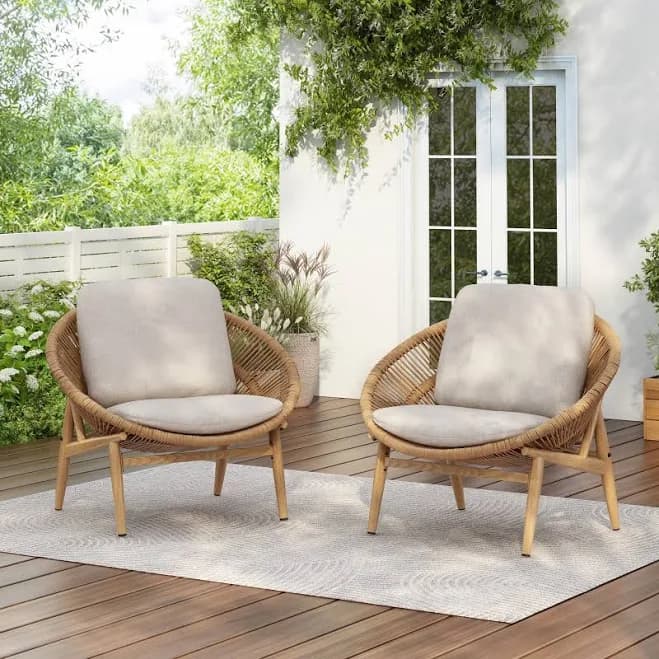 Christopher Knight Home Outdoor Rattan Lounge Chair with Removable Cushions