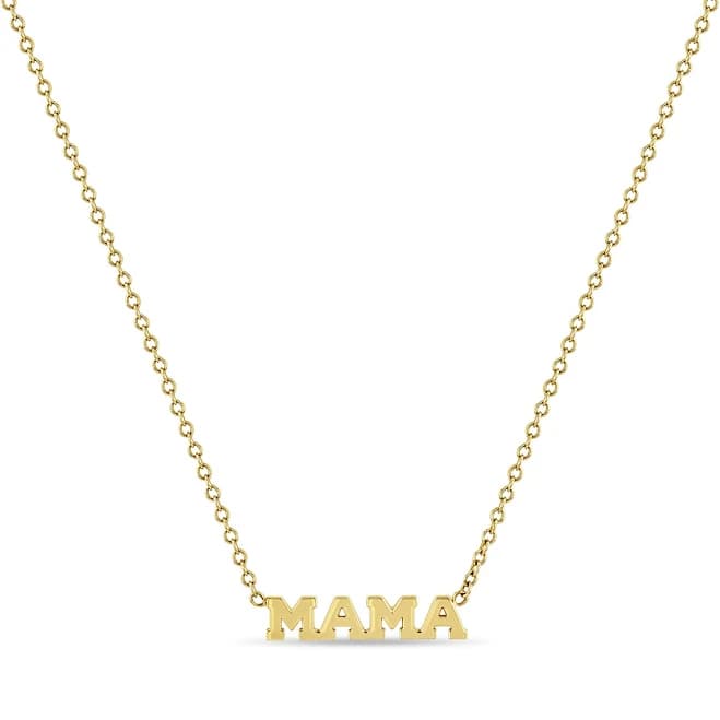 Zoë Chicco 14K Gold Itty Bitty Mama Necklace