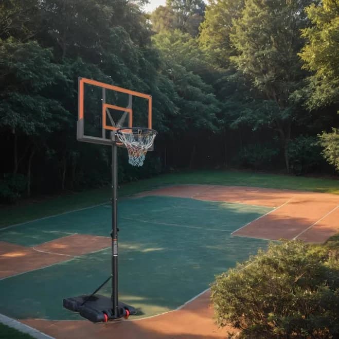 Basketball Hoop 5.73-10FT Height Adjustable Portable Basketball Goal for Indoor Outdoor Basketball Stand 44in Backboard with Wheels Orange SINOFURN