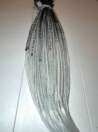 Mix of Black and White Ombre Dreadlocks and Braids, DE SE Dreads Extension, Double / Single Ended Synthetic Viking Dreadlock Extensions - Etsy UK
