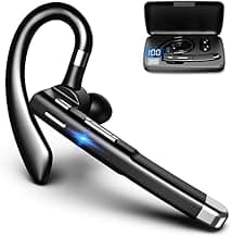 MSHUKCOE Y520 Bluetooth Wireless Headset Over Ear Noise Canceling Headphones with Mic Earbuds,10h Playback, for Business Office Trucker Outdoor Sports Riding