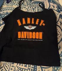 Harley Davidson tank top built in bra black & | Mercari