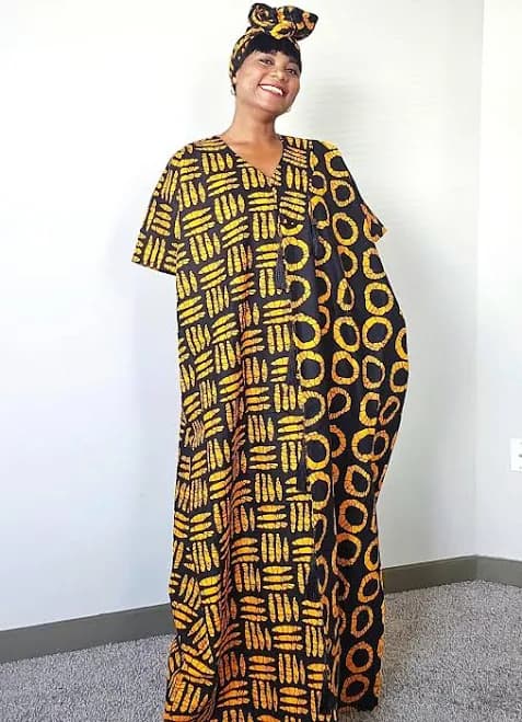 African Print Maxi Dress