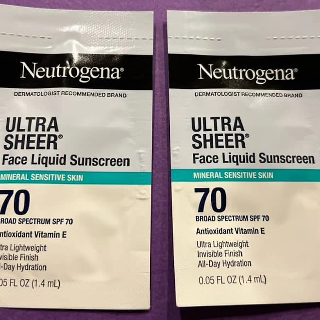 Neutrogena NeutrogenaUltra Sheer Face Liquid Sunscreen Mineral Sensitive Skin SPF70 - New Beauty