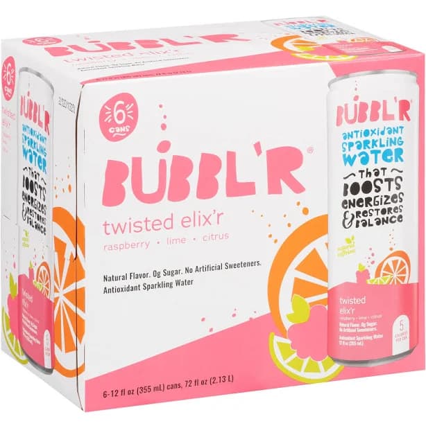 BUBBL'R Twisted Elix'r Antioxidant Sparkling Water