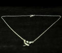Sterling Silver Heart Pendant with 19 inch Necklace. 925 Inscription. | eBay