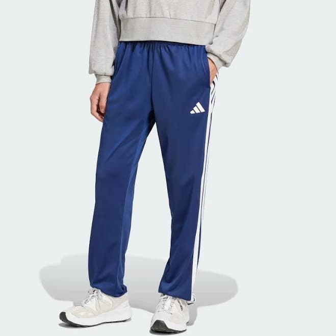 adidas Men's 3-Stripes Tricot Open Hem Track Pants