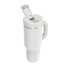 Zak Designs Harmony 2-in-1 Coffee Tumbler for Travel or At Home, 40oz Recycled Stainless Steel is Leak-Proof When Closed and Vacuum Insulated with Handle (Linen White) - Walmart.com