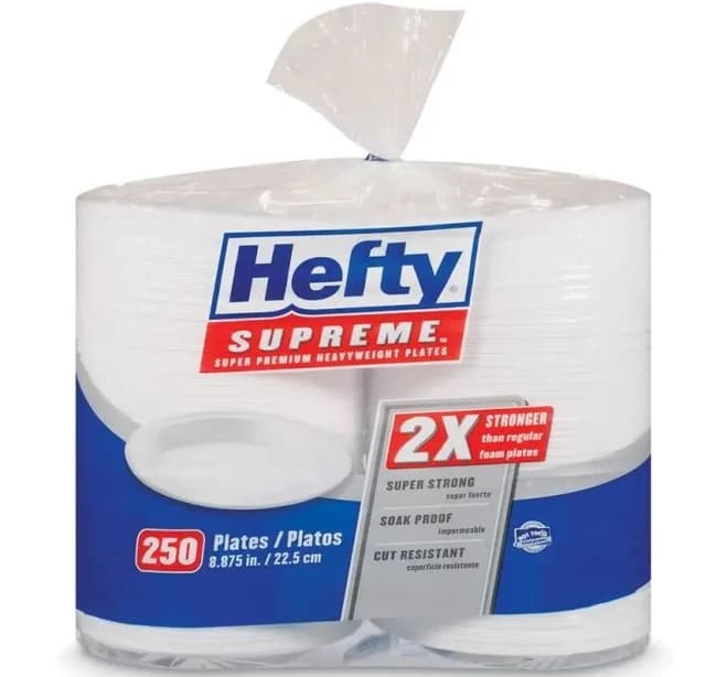 Hefty Supreme 8.875" Plates - 250 ct. (Pack of 2)