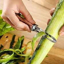 Stainless Steel Peeling Knife | Vegetable & Fruit Peeler for Melons Carrots Potatoes | Sharp Rotating Blade | Ergonomic Handle | Dishwasher Safe | 1PC | 17x1.5cm | Kitchen Tool - Walmart.com