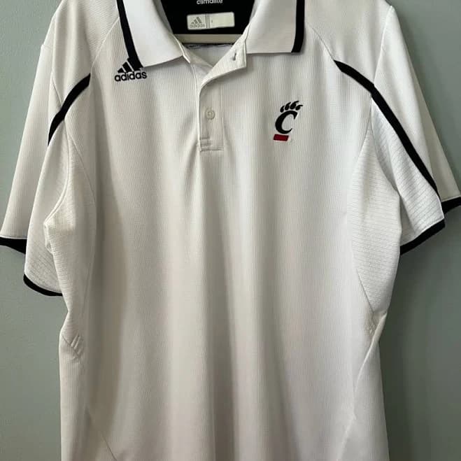 Adidas Shirts | Adidas White Polo Shirt With Black Trim | Color: White | Size: Xl | Pm-72128654's Closet