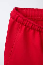 STRAIGHT TEXT PLUSH SHORTS - Ecru | ZARA Canada