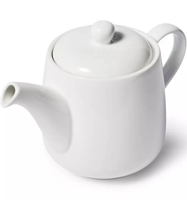 Sur La Table 5.9-Cup White Porcelain Teapot