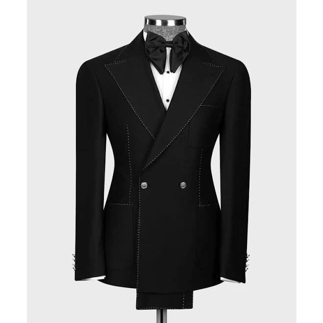 Men's Double Breasted Walking Seam