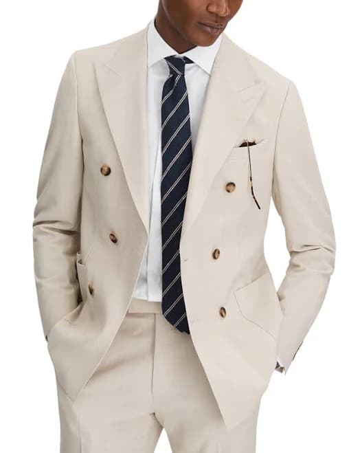 Reiss Men's Belmont Double Breasted Suit Blazer Slim Fit