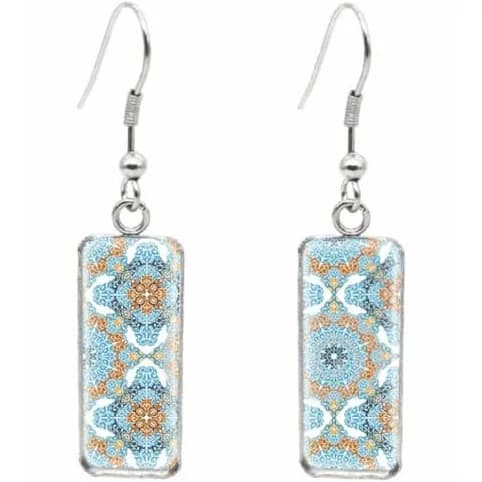 Lightweight Rectangular Drop Earrings