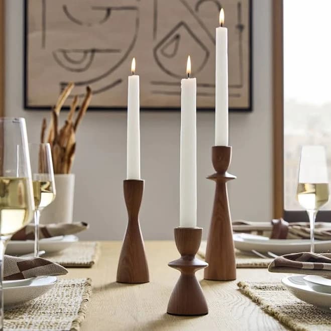 west elm Tira Wood Taper Holder