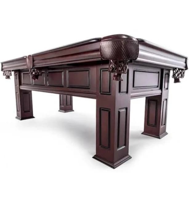 Spencer Marston 7ft Pool Table with Navy Felt - Indoor Game Room Furniture