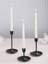 Melt Candle Tall Taper Candles, 10 Pack - Ivory Candle Sticks, 10" W/ 8 Hour Burn Time - Dripless, Unscented Candles for Dinner - Wax Candle : Amazon.in: Home & Kitchen