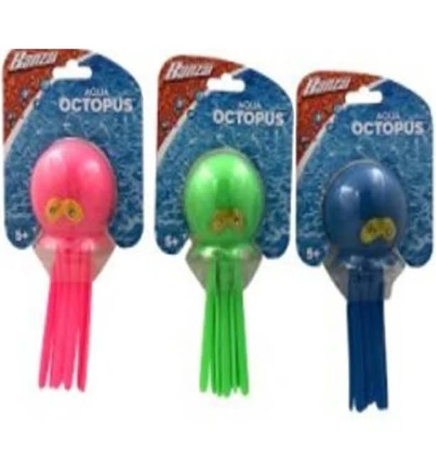 Banzai Aqua Octopus 9 Inches Assortment 1 Count