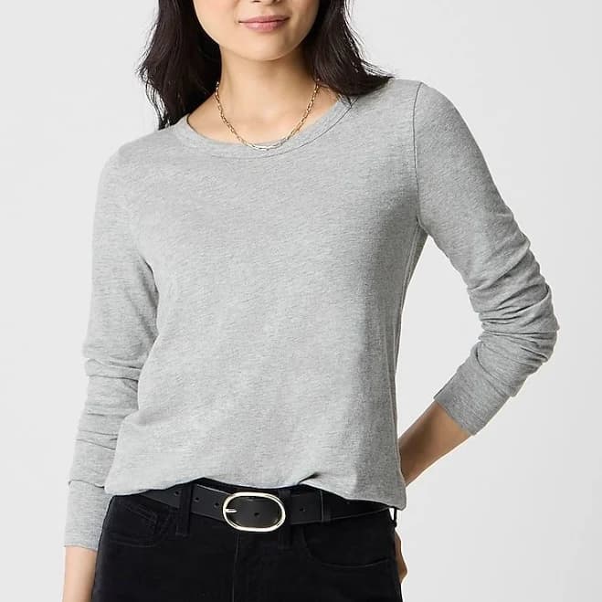 J.Crew Women's Long-Sleeve Girlfriend Tee