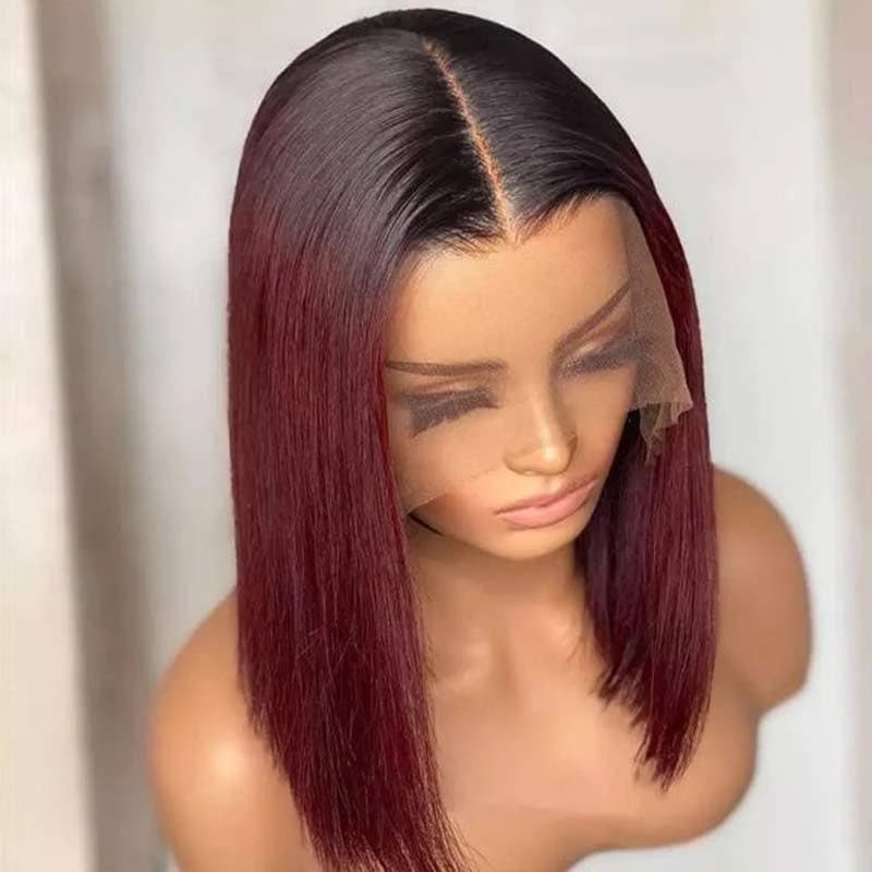 99j Bob Wig Glueless Short Straight Human Hair Wig