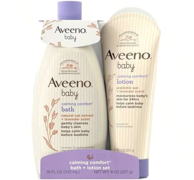 Aveeno Baby Calming Comfort Bath & Lotion Set