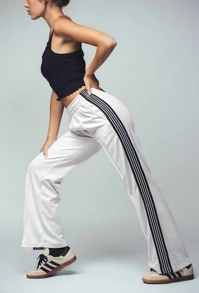 Varsity Stripe Wide Leg Track Pants