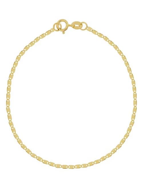 Bony Levy 14K Gold Flat Link Chain Bracelet