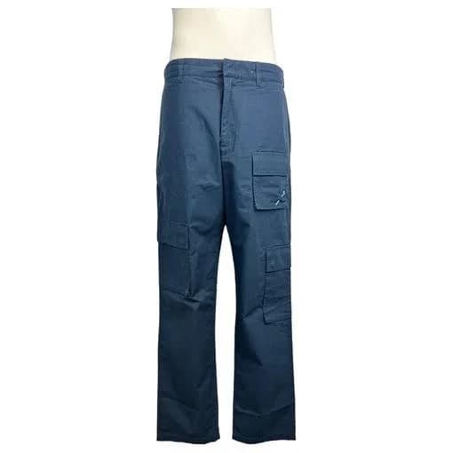 LOUIS VUITTON Navy Cotton Cargo Trousers Size 42 FR