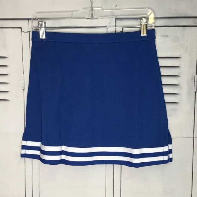 Cheerleading Uniform Blue Skirt Adult Xl