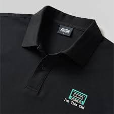 Geeksoutfit I'm This Old Geek Embroidered Polo Shirt for Sale