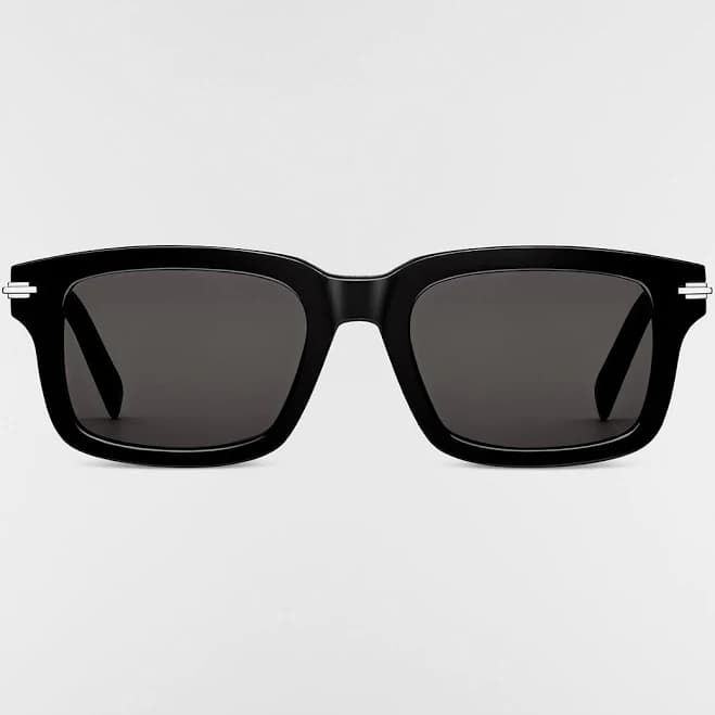 DIOR - Diorblacksuit S16i Black Rectangular Sunglasses - Men