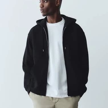 H&M Men's Loose-Fit Hooded Jacket
