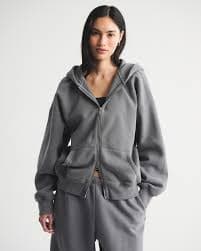 Women's Sunday Hooded Full-Zip | Women's Matching Sets | Abercrombie.com