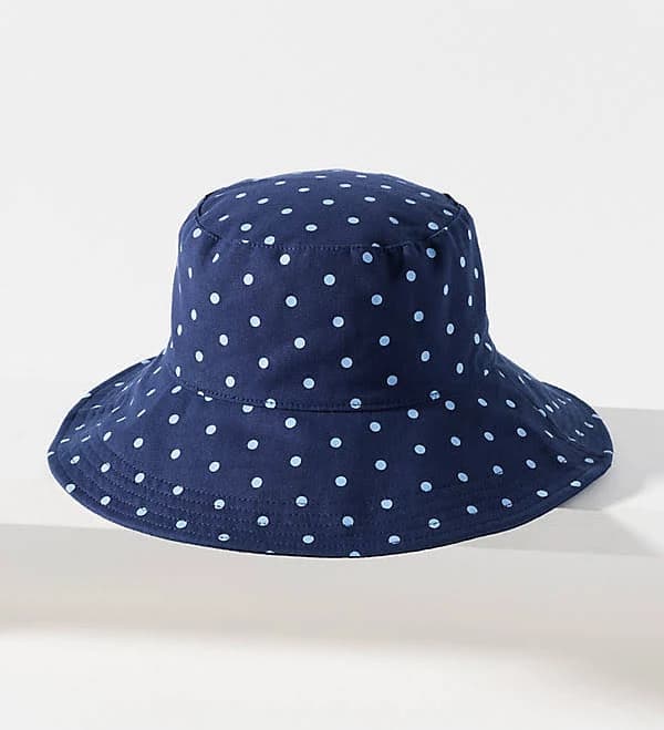 Anthropologie Polka Dot Bucket Hat