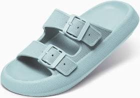 Cloud Slides Men's Cushioned EVA Sandals with Adjustable Buckles