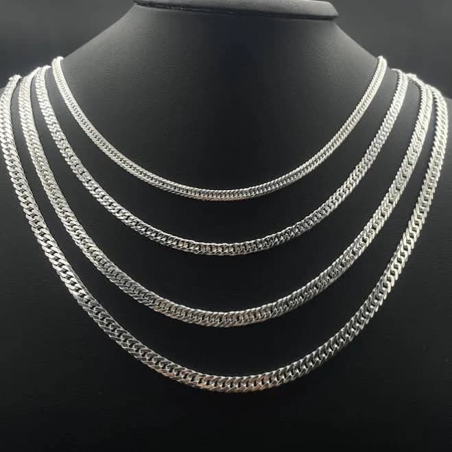 925 Sterling Silver Miami Cuban Link Chain Necklace for Men