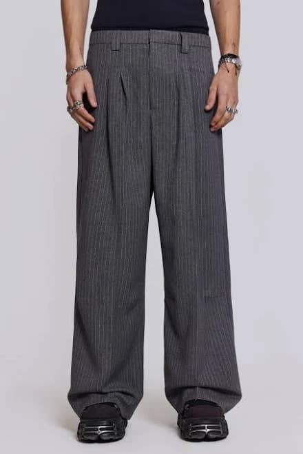 Jaded London Goliath Pinstripe Suit Pants