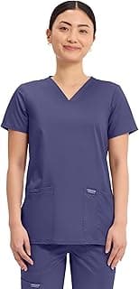 Cherokee Medical Women's Scrub Top V-Neck Modern Classic Fit with 3 Pockets, Ultra Soft and 2-Way Stretch Fabric - WW620
