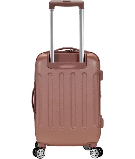 Rockland London ABS Hardside Expandable Luggage with Upright Spinner Wheels