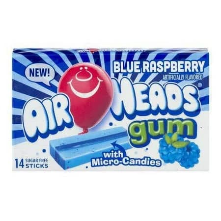 Airheads Blue Raspberry Candy Pack of 10