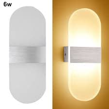 Gueiykk LED Mirror Lights Bathroom Vanity Corridor Wall Light AC 86-265V(White 6W Rounded Corner) - Walmart.com
