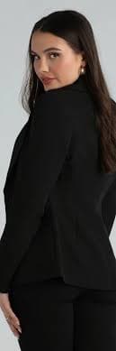 Business Classy Woven Ruched Blazer | Windsor